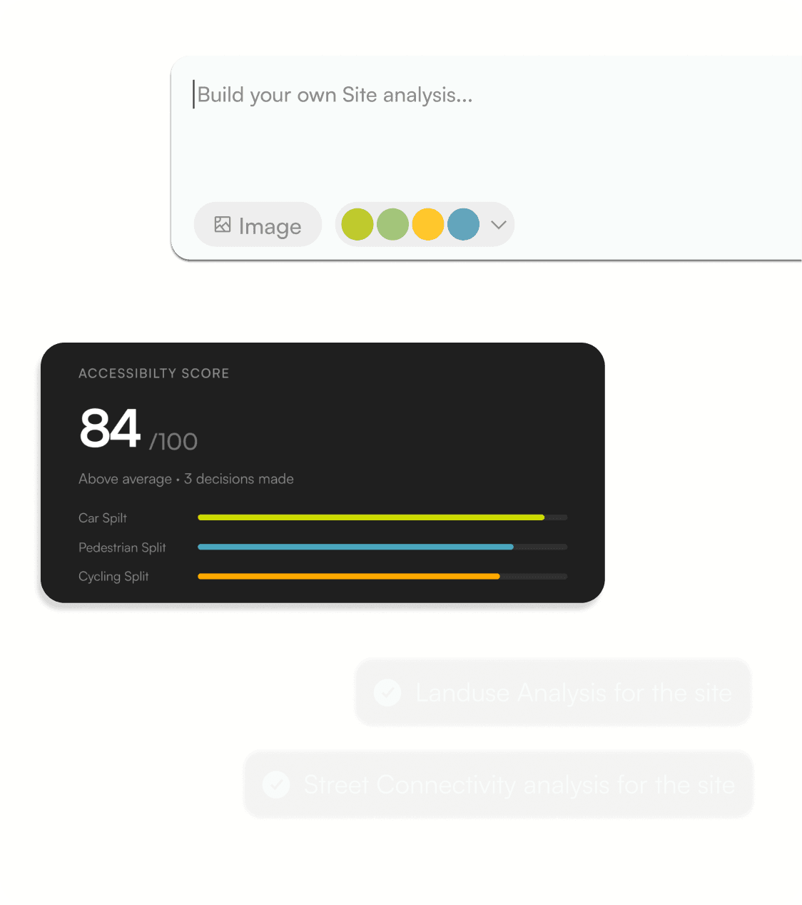 A Litmus site analysis prompt with an Accessibility Score card